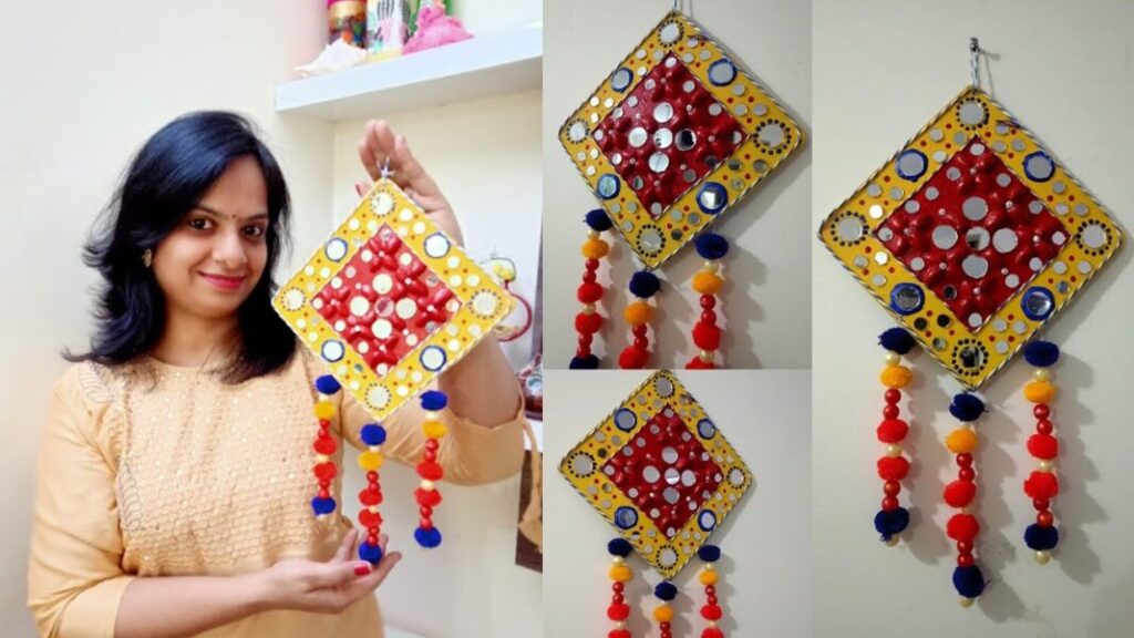 Wall hanging ideas,wall hanging craft, unique handmade wall hanging ideas, Handmade home decoration ideas.
